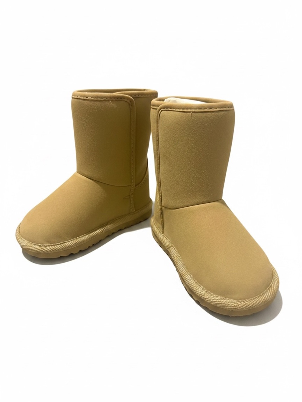 Carter's Toddler Tan Plush-Lined Pull-On Boots 4